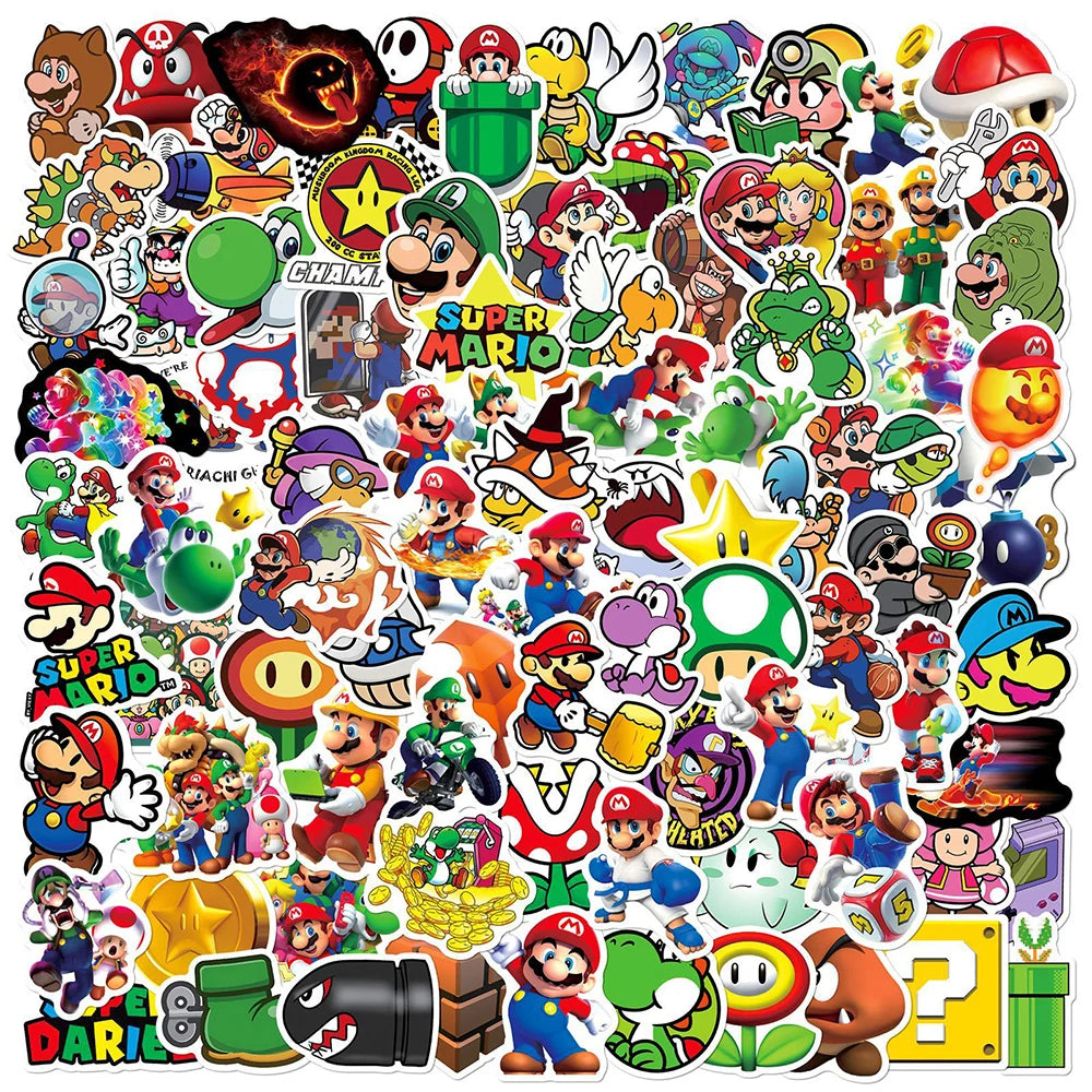 Vibrant Anime and Cartoon Sticker Collection SS1022