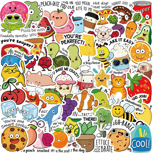 SS1006 Cute Smile Stickers Cartoon Motivational Stickers School Teacher Kids Student Stationery Stickers Kids Toys