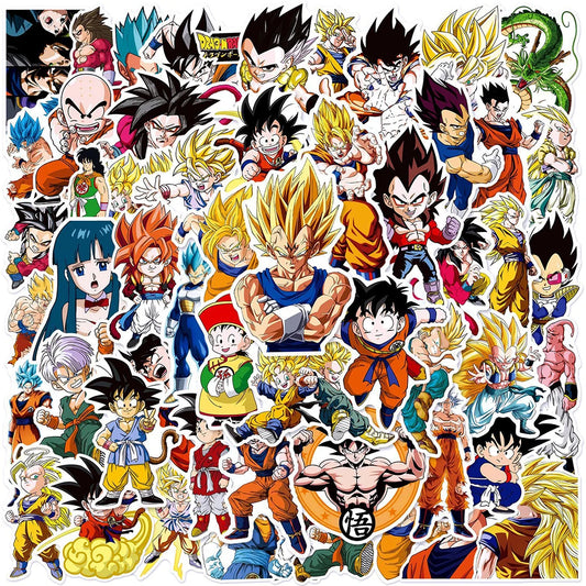 Vibrant Anime Dragon Ball Sticker Set for Kids and DIY Projects SS1023