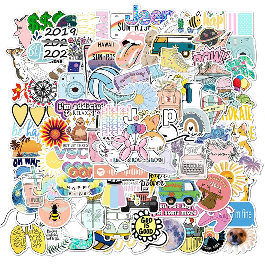 Vibrant Cute Cartoon Stickers Pack Set SS1032