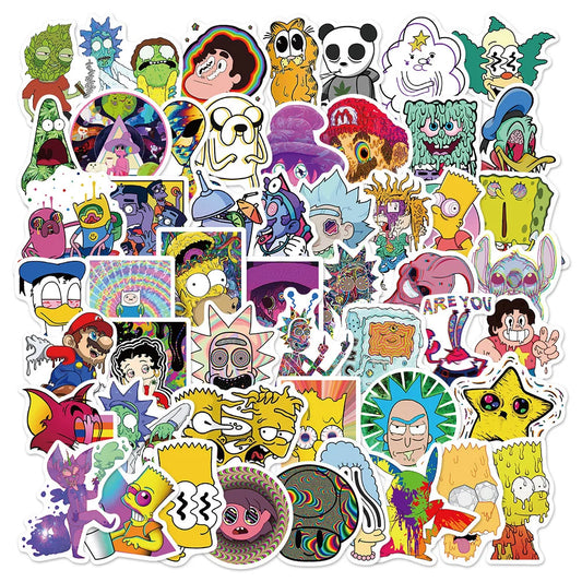 Vibrant Cartoon Graffiti Stickers Bomb Pack SS1028