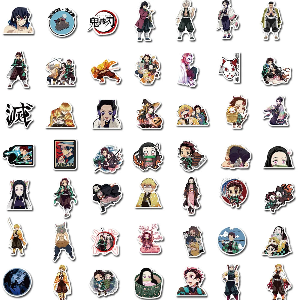 Set Mixed Anime Stickers Cartoon Sticker Decals Laptop Motorcycle Luggage Phone Waterproof Sticker for Children Toy SS1016