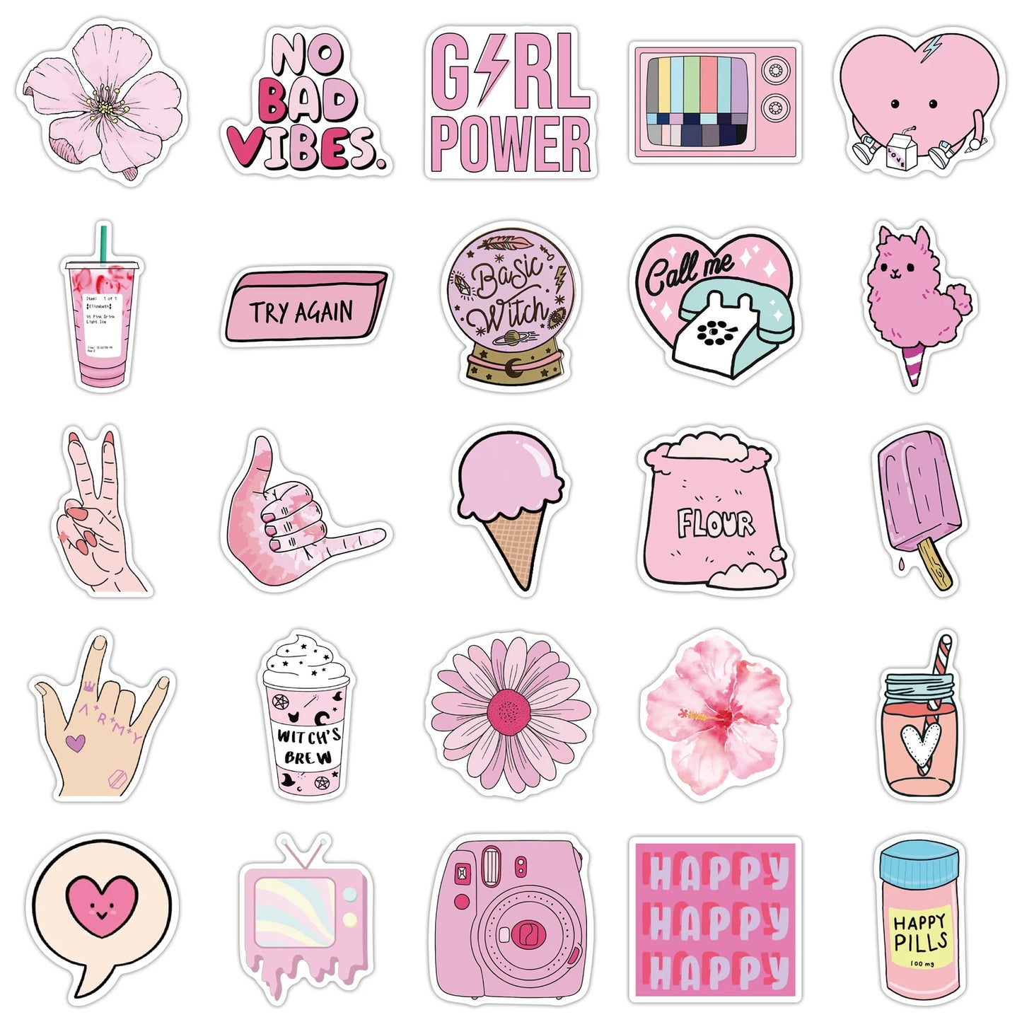 Vibrant Aesthetic Waterproof Stickers Pack SS1019