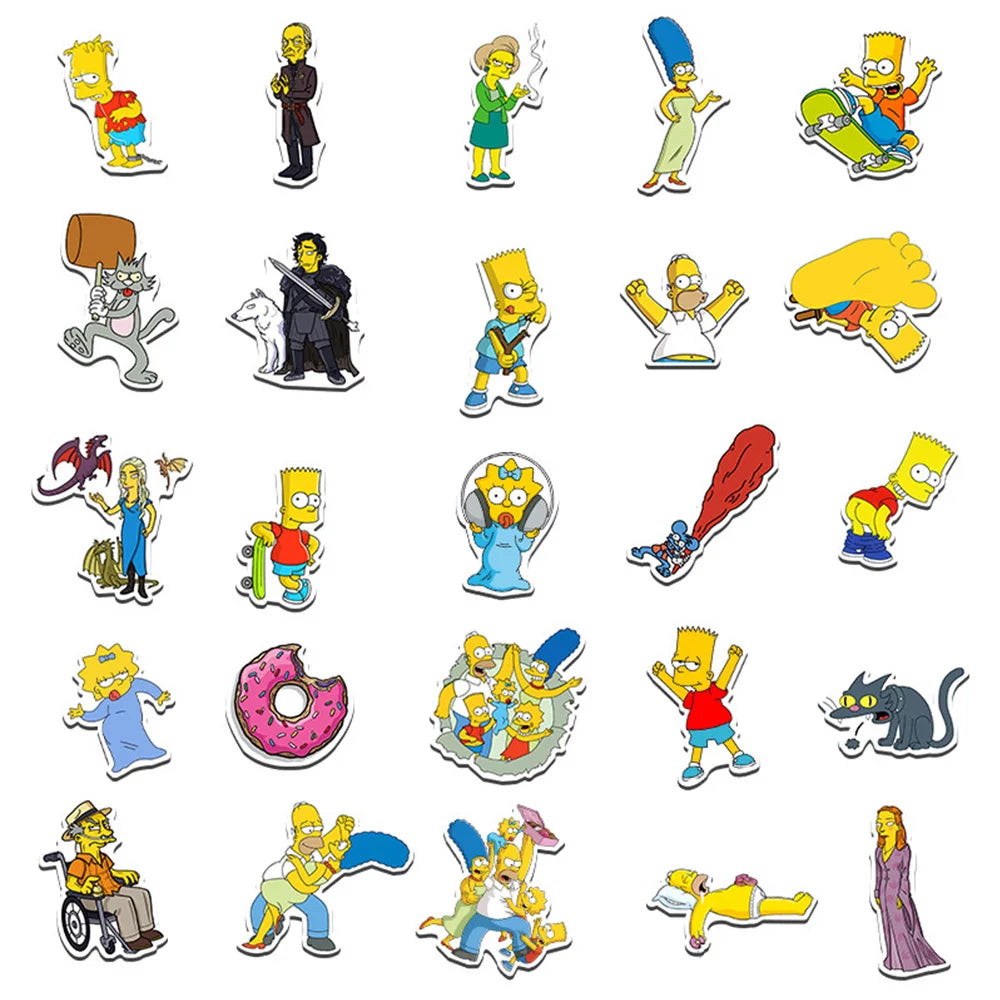 Vibrant Cartoon Stickers for Laptops, Phones, and More SS1029