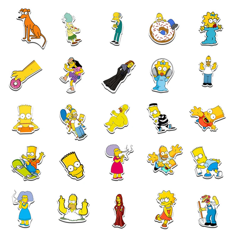 Vibrant Cartoon Stickers for Laptops, Phones, and More SS1029